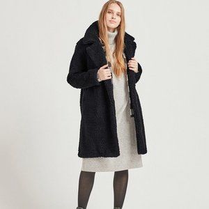 UNIQLO Pile Lined Fleece Tailored Coat - Medium